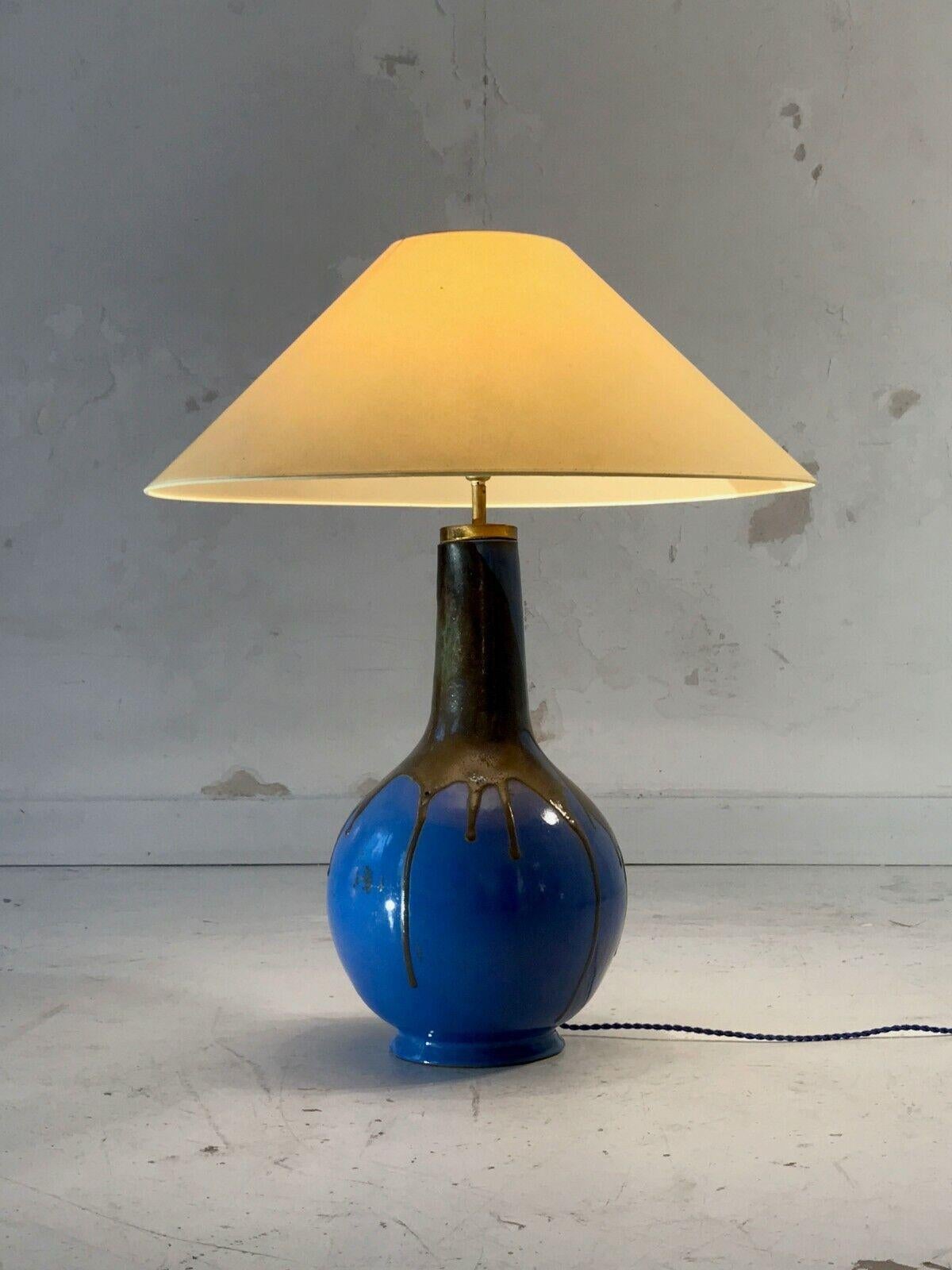 Mid-Century Modern A Huge POP SEVENTIES Ceramic FLOOR or TABLE LAMP France 1960 For Sale