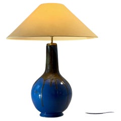 Retro A Huge POP SEVENTIES Ceramic FLOOR or TABLE LAMP France 1960