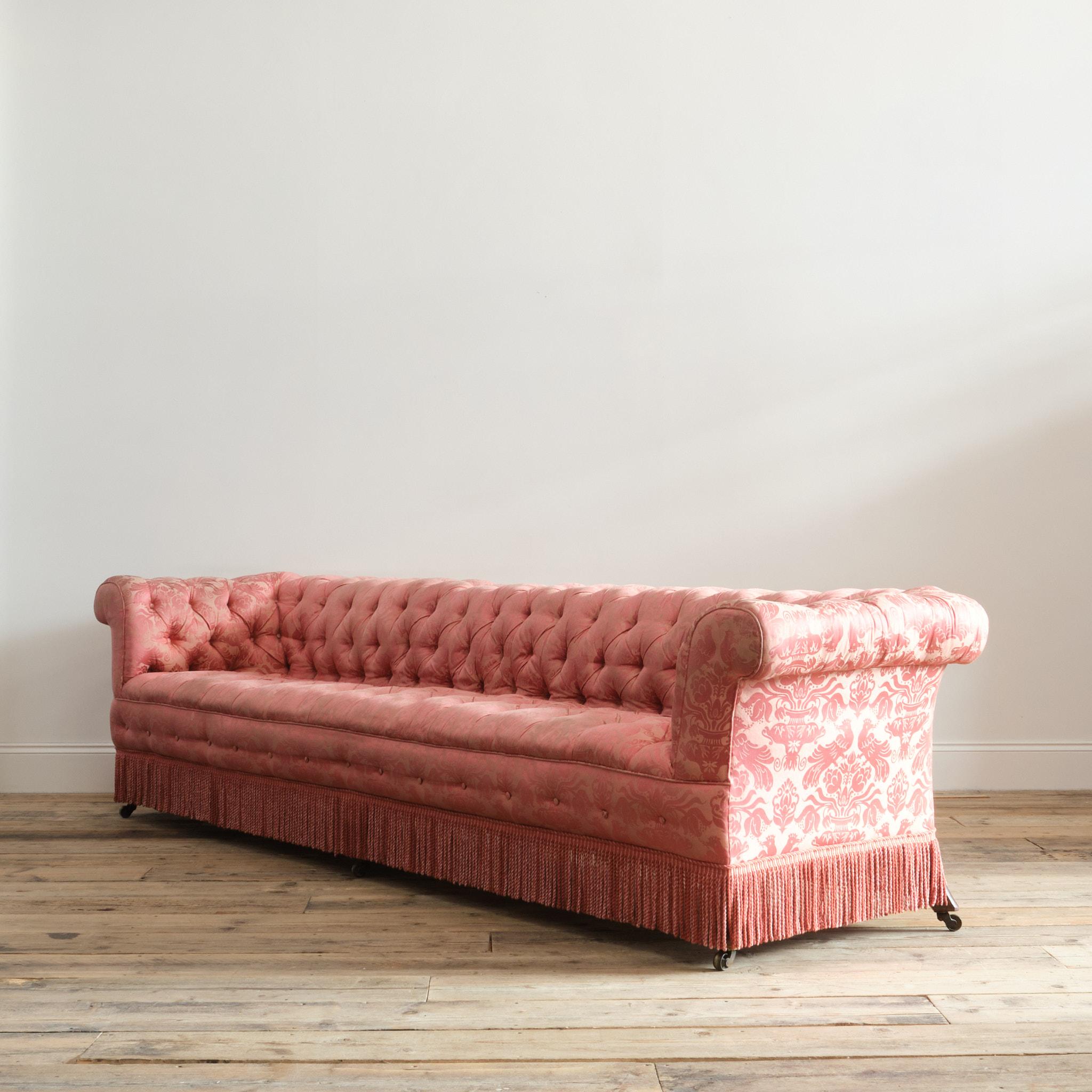 English A Huge Rare 19th Century Chesterfield sofa For Sale