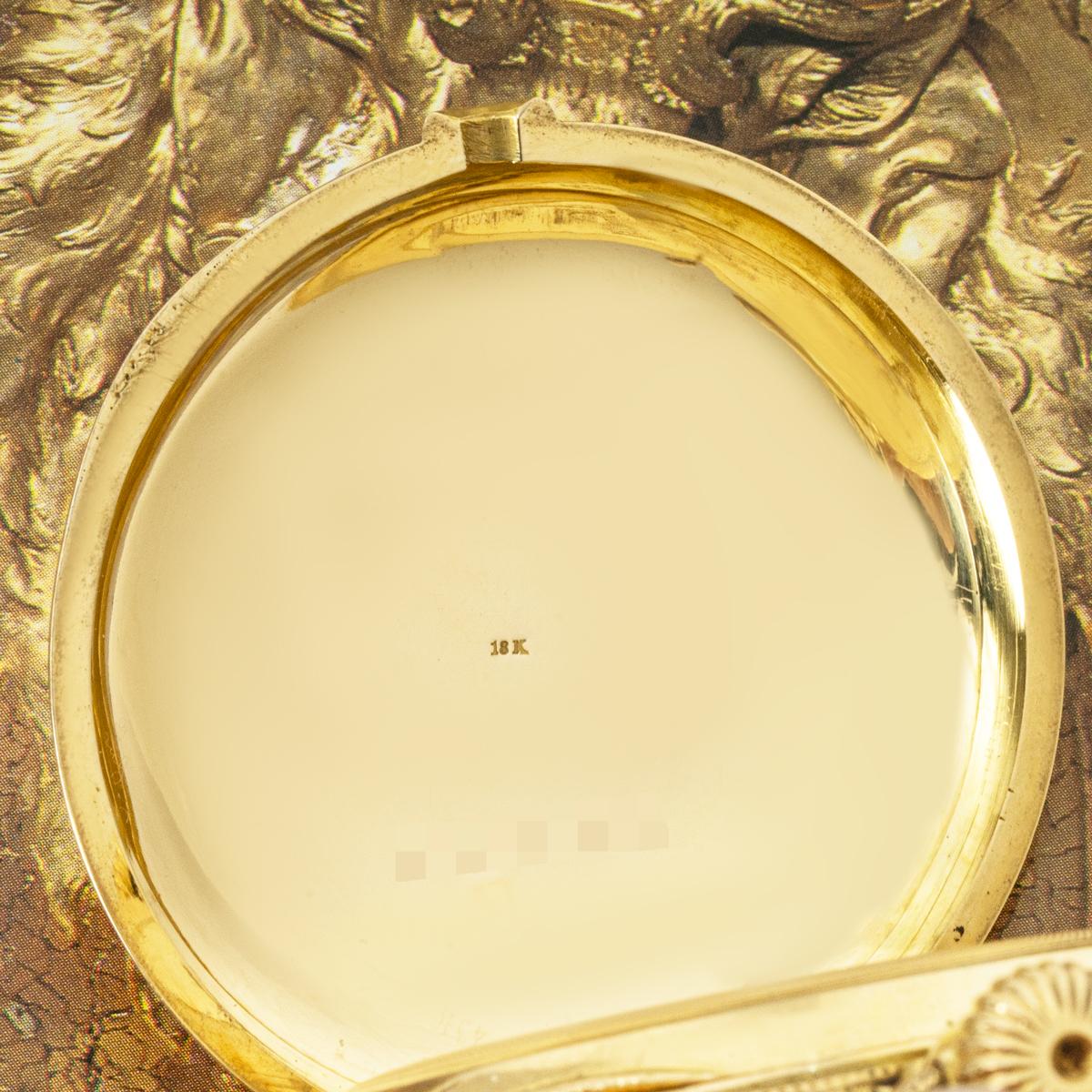 Men's A Huguenin & Sons. A Gold Calendar Quarter Repeater Pocket Watch C1890 For Sale