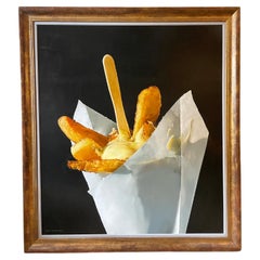 Hyperrealism Oil Painting by Tjalf Sparnaay ''Vlaamse Frites"