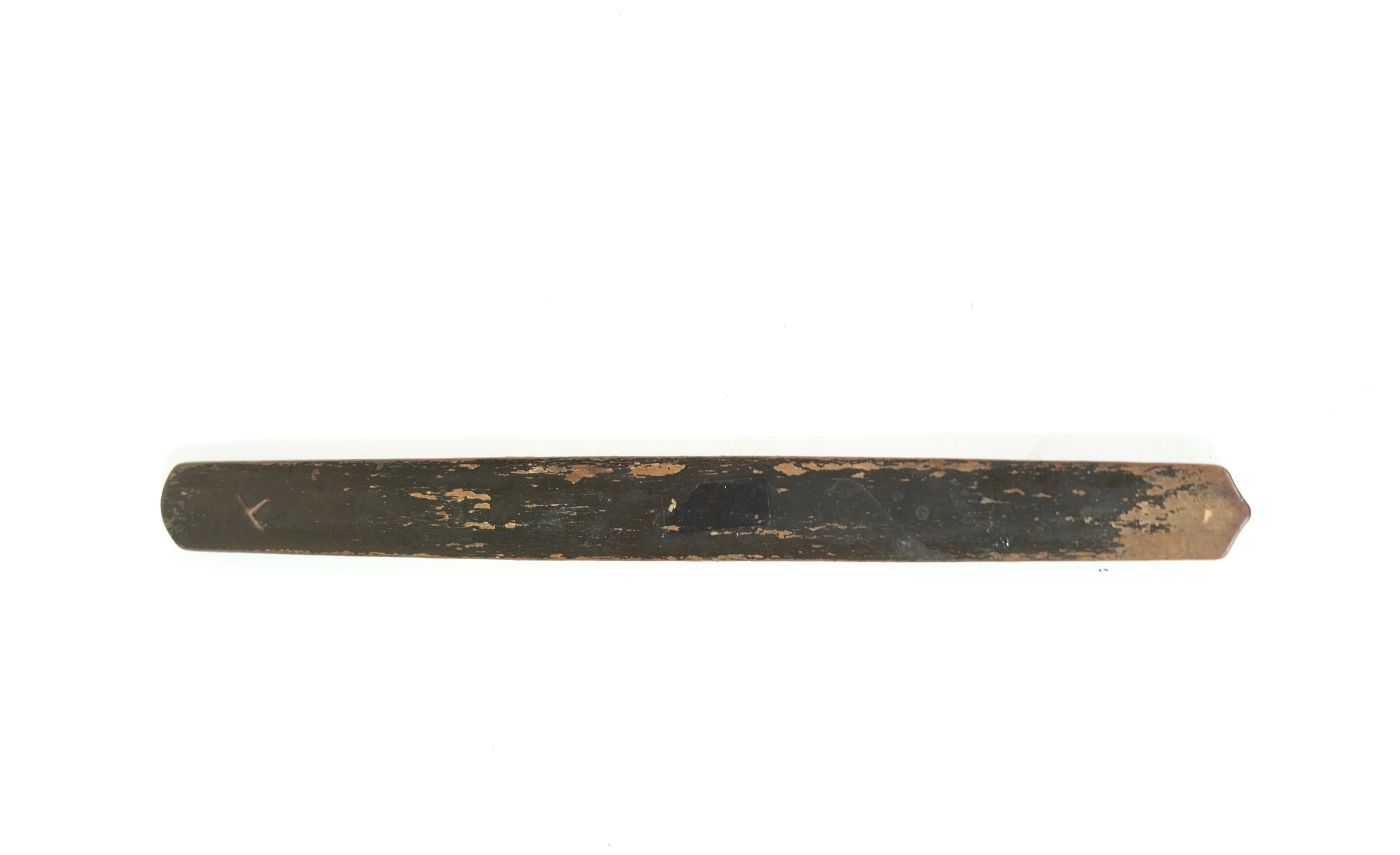 Ikupasuy, Wooden Carved Ceremonial Stick Used by Ainu Men When Making Offeri In Good Condition In Stockholm, SE