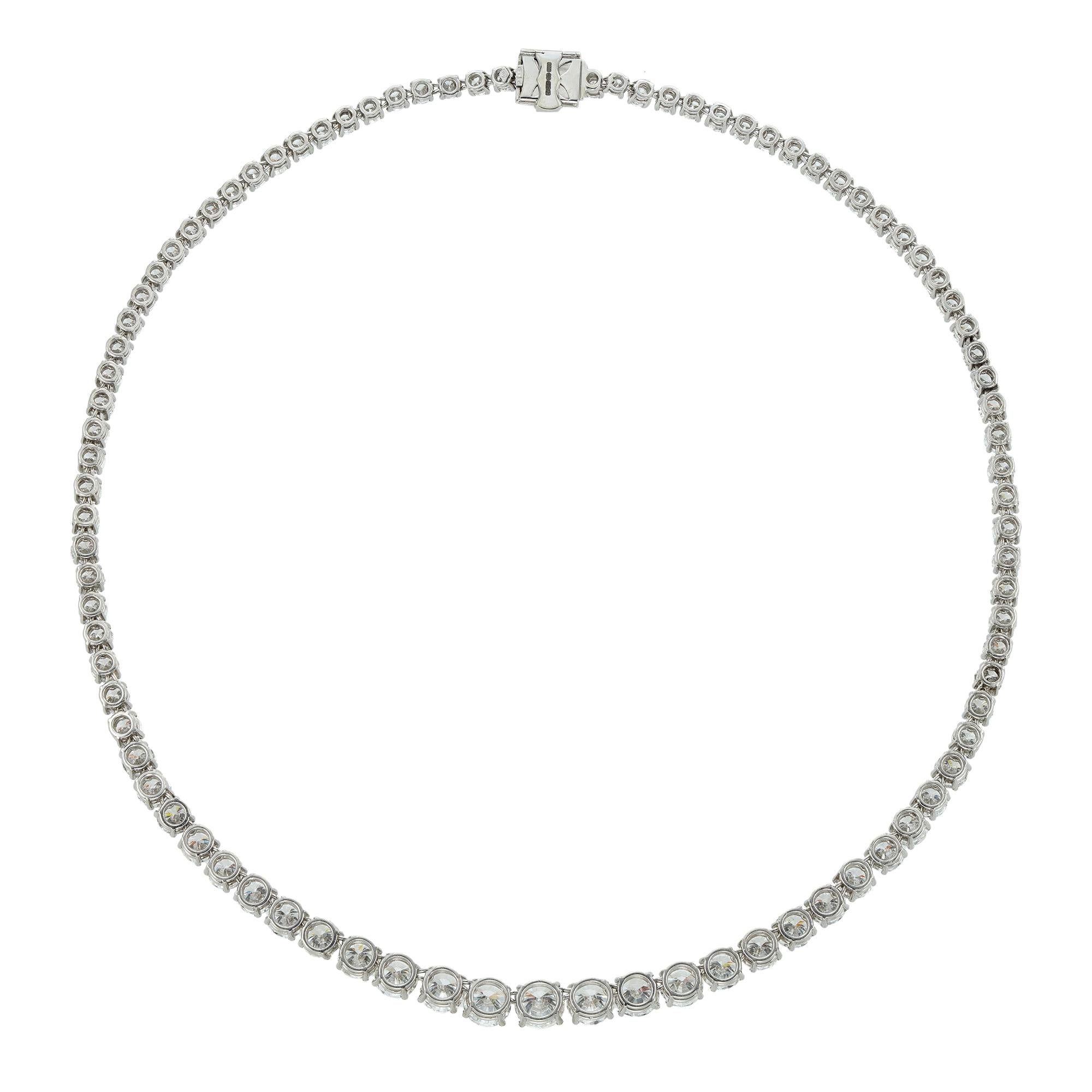 A Important Diamond Riviere Necklace For Sale at 1stDibs | what is a ...