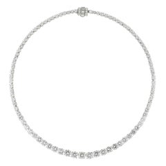 A Important Diamond Riviere Necklace