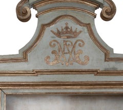 A Impressive Italian Baroque Polychrome and Giltwood Open Bookcase, 19th Century