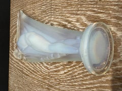 A Isadora Opalescent Glass Statuette by Etling