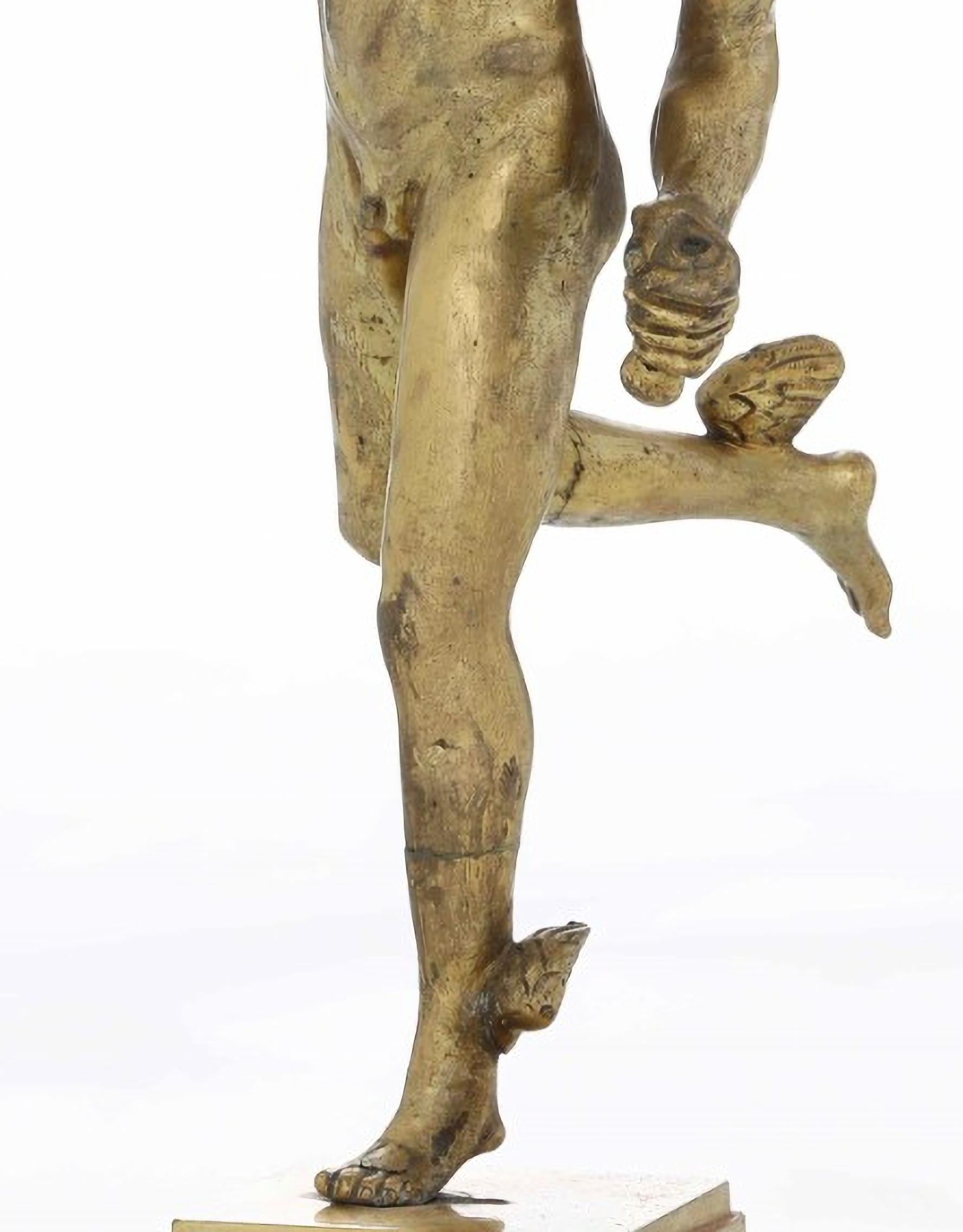 A Italian Gilt Bronze Hermes 19th Century
H: 30cm
very good condition.