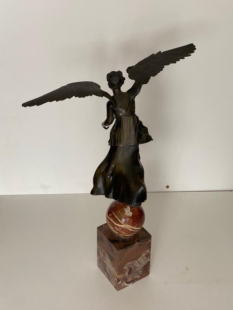 Italian Grand Tour Bronze of a Winged Victory, Circa 19th Century 5