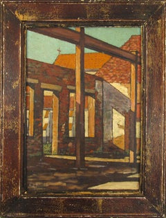 Antique A. J. Bennett - Light and Shade - Post Impressionist Painting, South Africa 1919