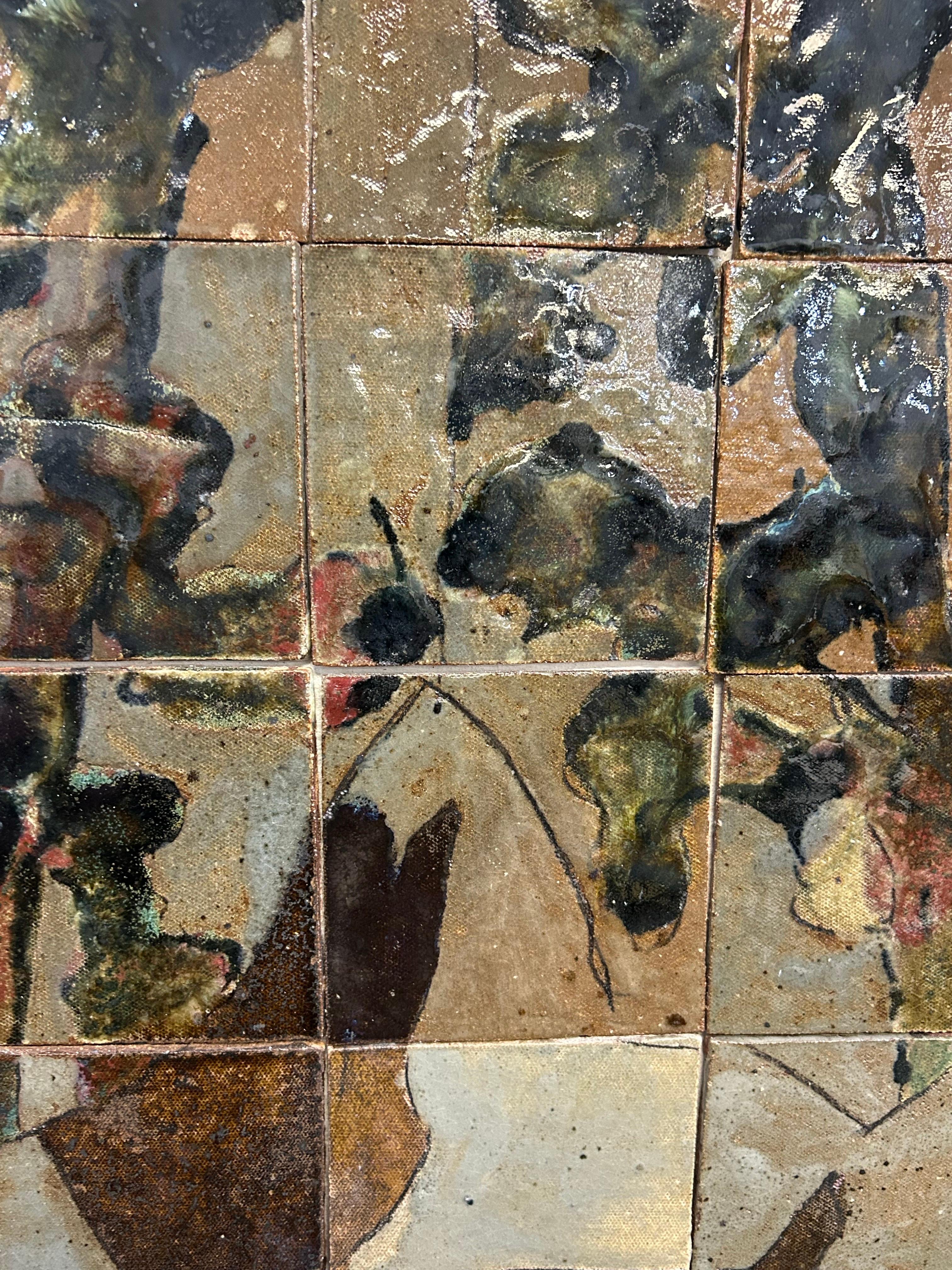 A. J. Ferrell abstract tile panel from the 