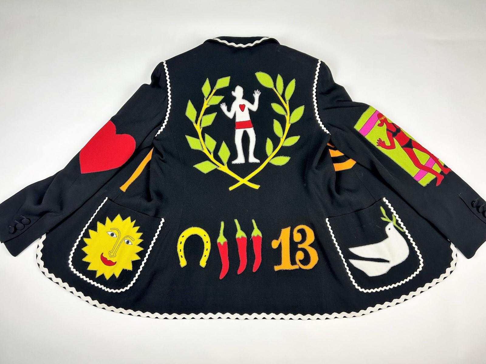 Une veste de Franco Moschino pour Cheap and Chic - Italie Circa 1990 en vente 8