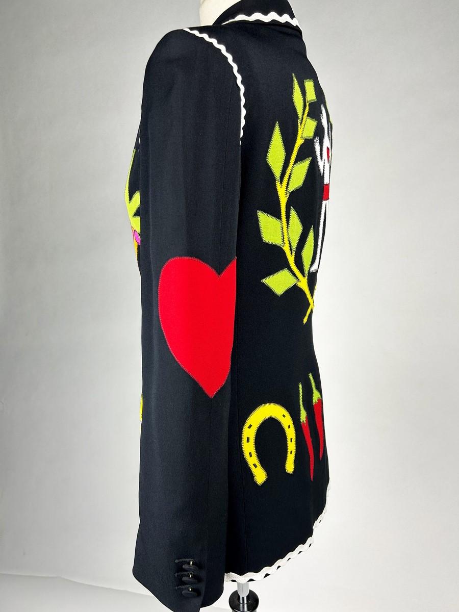A jacket by Franco Moschino for Cheap and Chic - Italy Circa 1990 In Good Condition For Sale In Toulon, FR