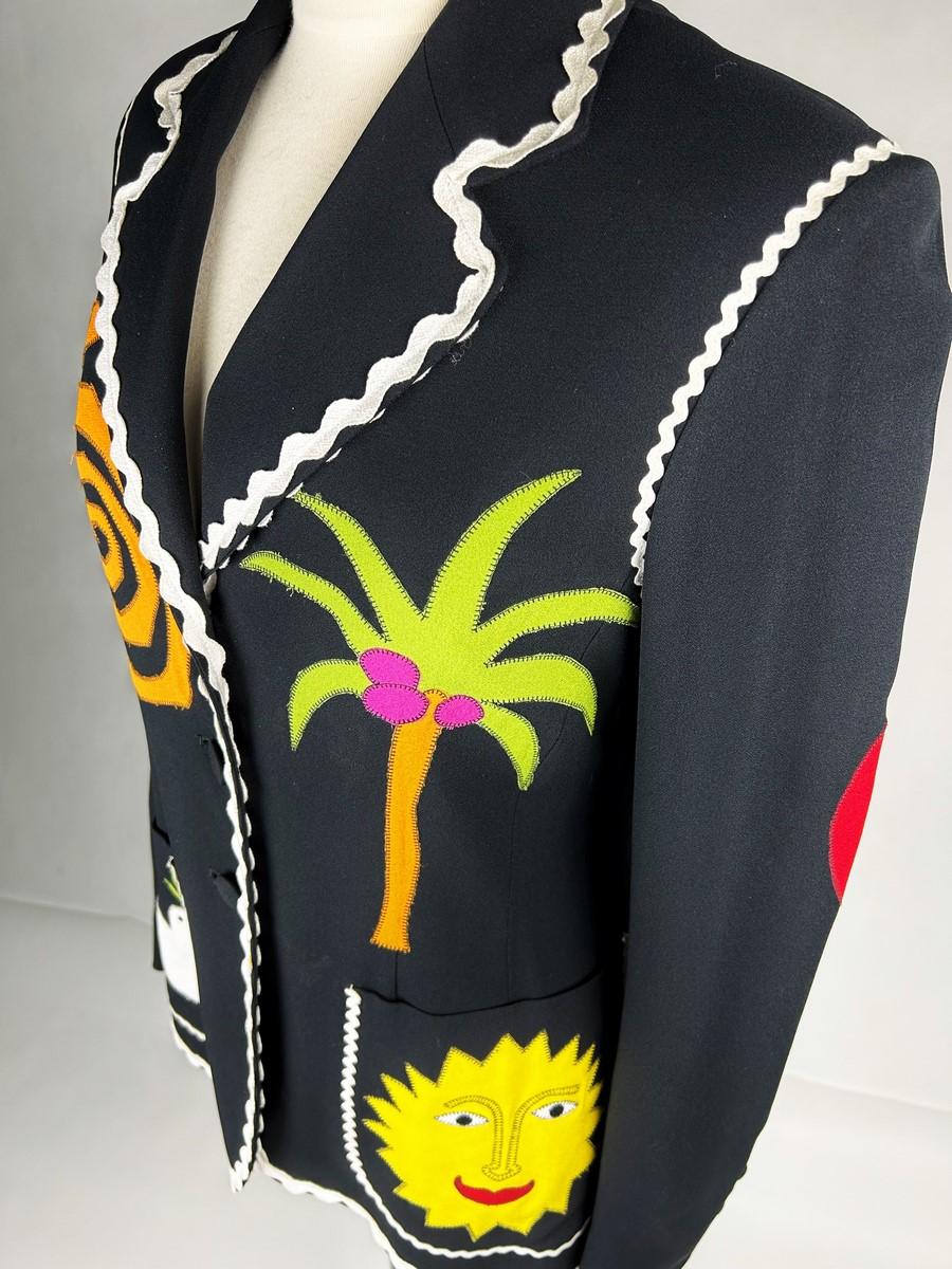 Une veste de Franco Moschino pour Cheap and Chic - Italie Circa 1990 en vente 3