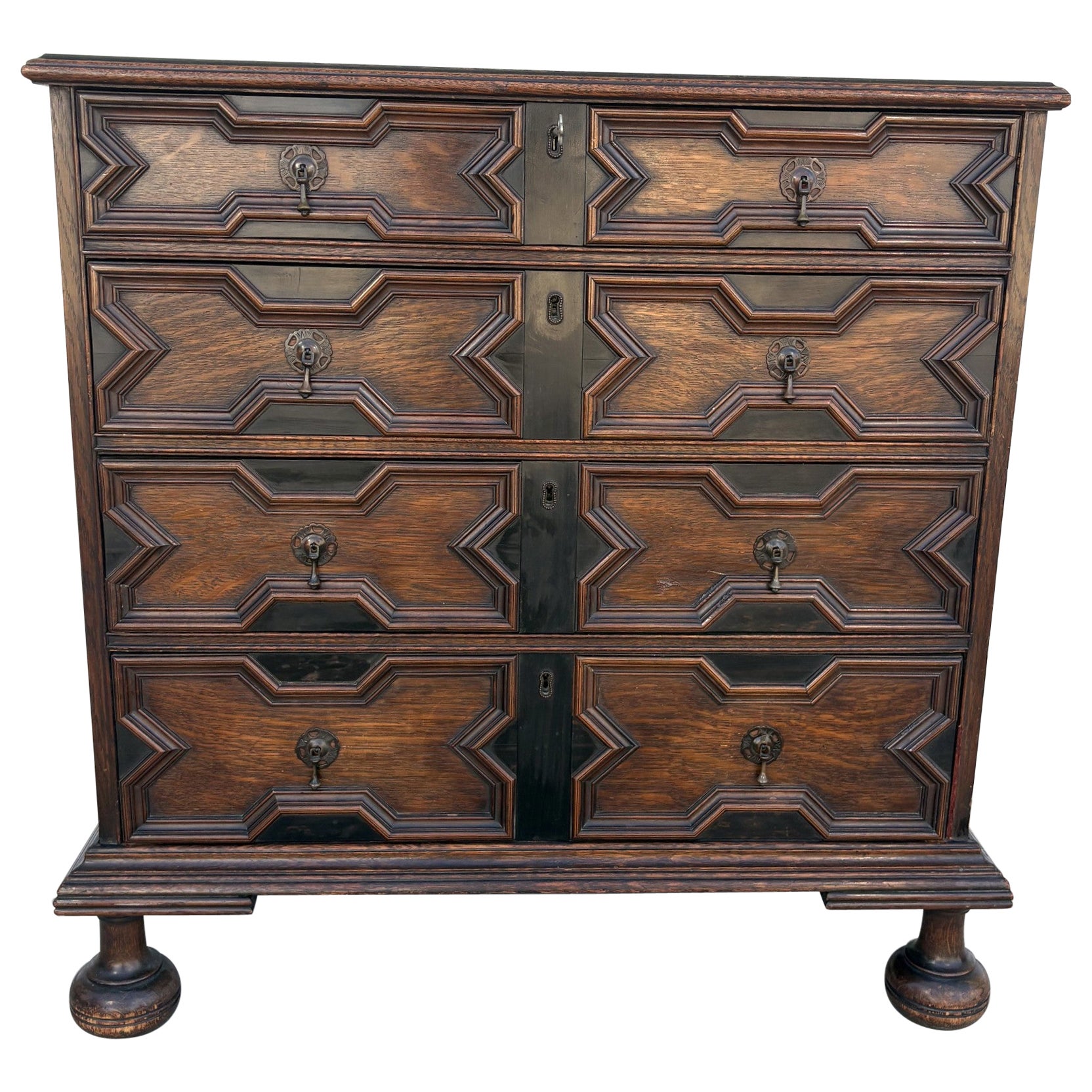 A Jacobean style Chest of Drawers / Dresser