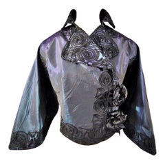 A Jacques Doucet French Couture Evening Taffeta Silk Mantle, Circa 1900