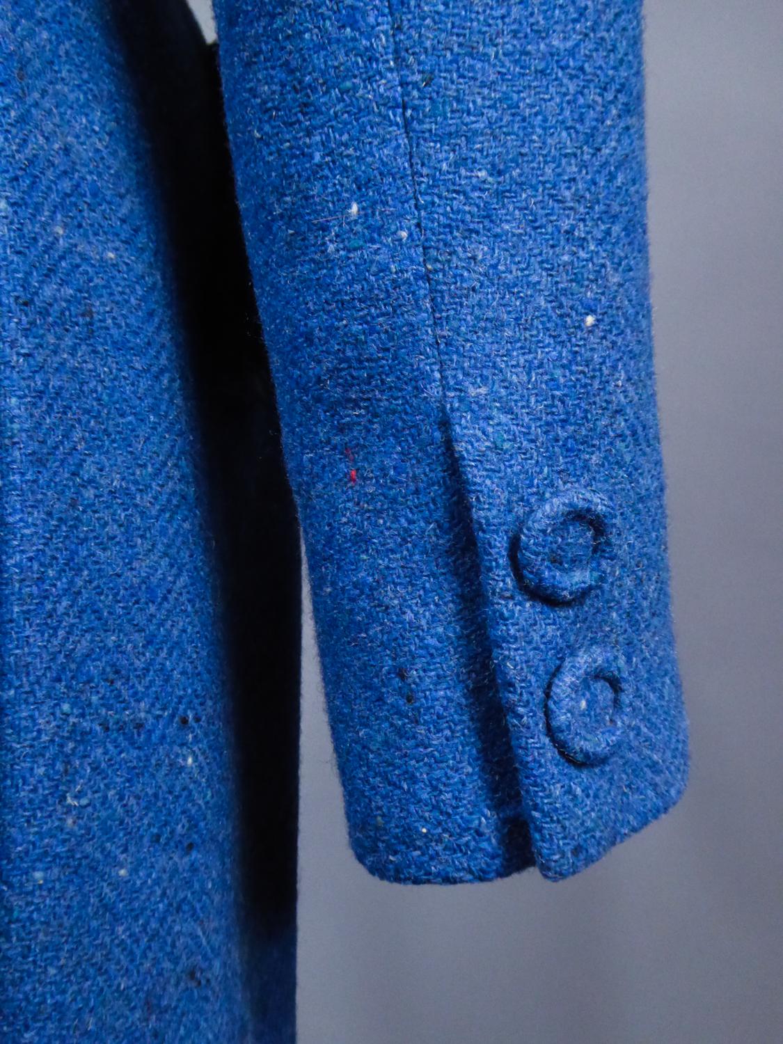 A Jacques Heim In Wool And Fur Couture Coat - France Circa 1960 For Sale 8