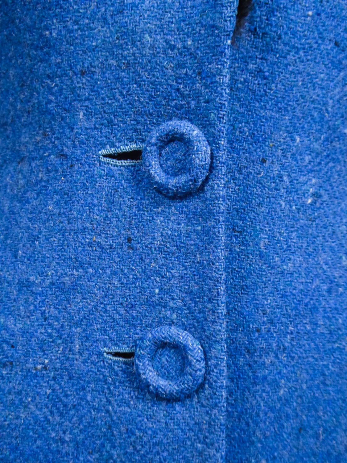 A Jacques Heim In Wool And Fur Couture Coat - France Circa 1960 For Sale 2