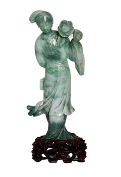 Jadeite Figure of Guanyin, Chinese
