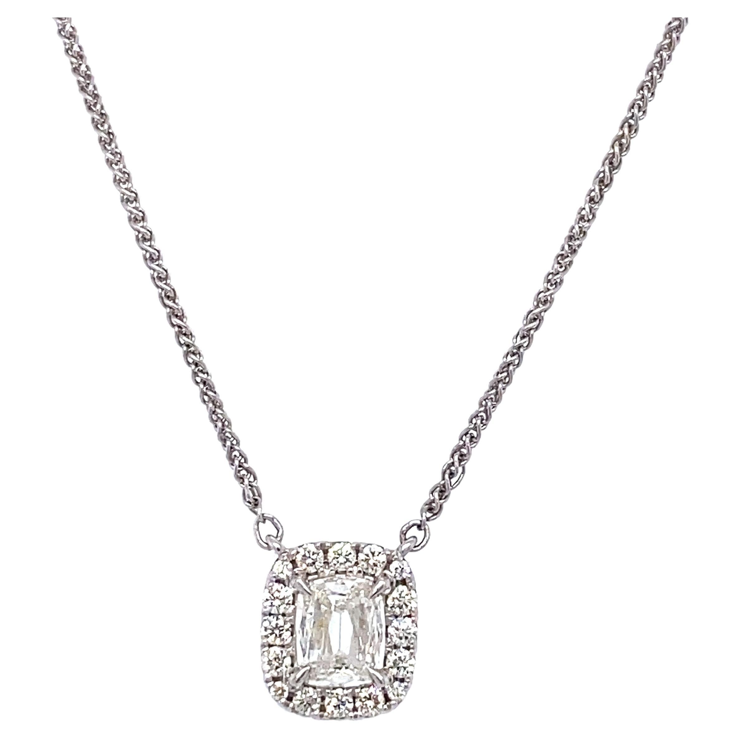 A. Jaffe 1892 Collection 0.51 Cat GIA Certified Diamond Necklace, 14 Karat Gold For Sale