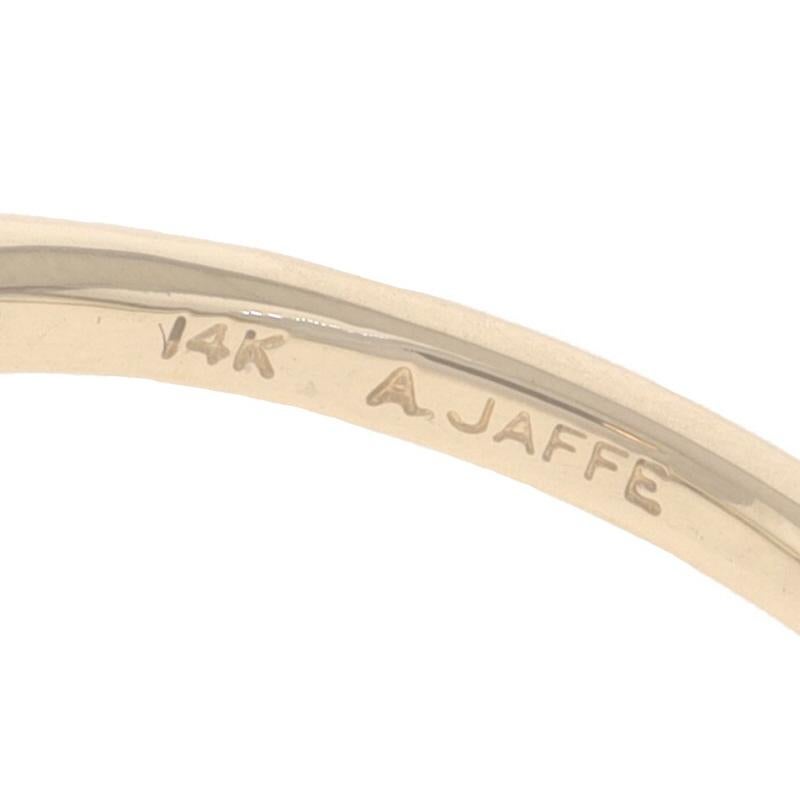 A. Jaffe Diamond Enhancer Wedding Ring Yellow Gold 14k Marquise.40ctw Guard Ring For Sale 2