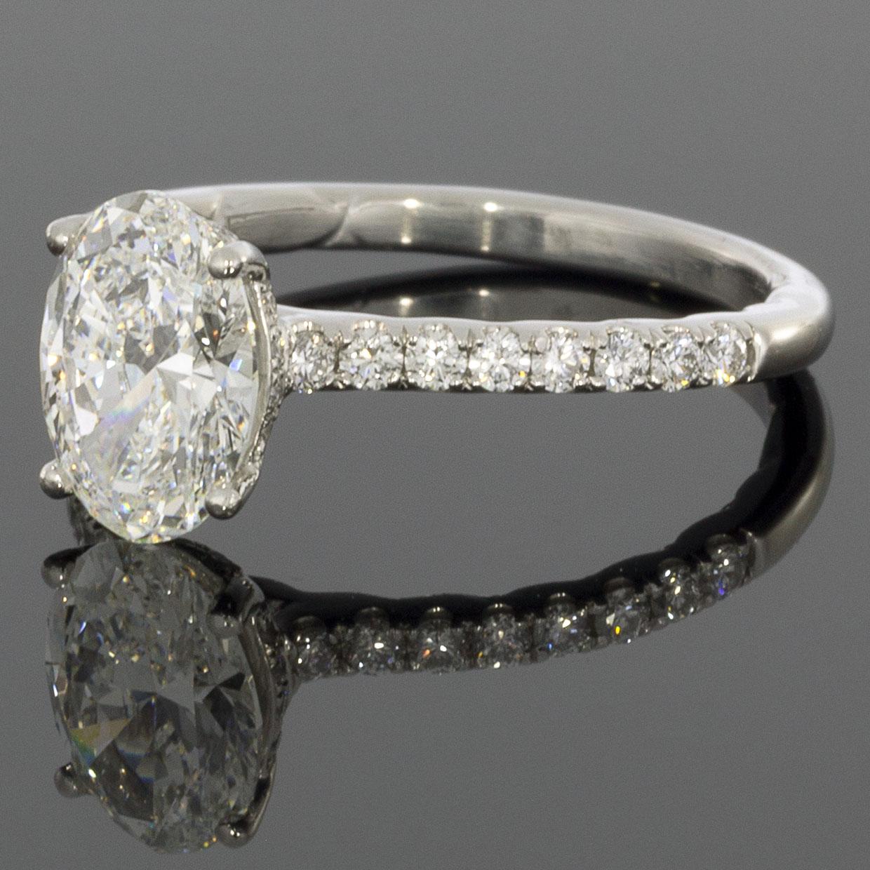 Item Details:
Estimated Retail - $20,000.00
Brand - A. Jaffe
Collection - Split Prong
Metal - Platinum
Total Carat Weight (TCW) - 1.83 ctw
Certification/Grading - GIA
Style - Solitaire With Accents
Ring Size - 6.50
Sizable - Yes
Width - 2.00