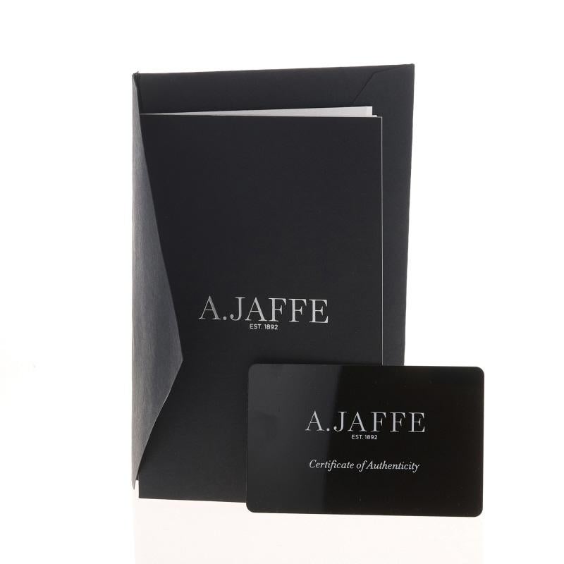 A. Jaffe Semi-Mount Engagement Ring Wedding Band WhiteGold 14k .40ctw CZ 6-6.5mm For Sale 6