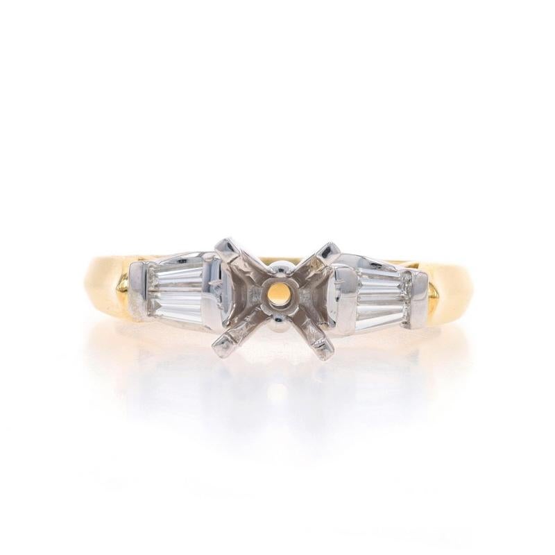 Size: 7
Sizing Fee: Up 1 size for $80 or Down 1 size for $40

Brand: A. Jaffe

Metal Content: 18k Yellow Gold & 18k White Gold

Stone Information

Natural Diamonds
Carat(s): .34ctw
Cut: Baguette
Color: G - H
Clarity: VS1 - VS2

Total Carats: