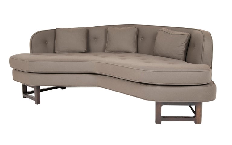 A Janus Collection corner sofa produced by Dunbar and designed by Edward Wormley. Model 629A. Upholstered in Rogers and Goffigon fabric.