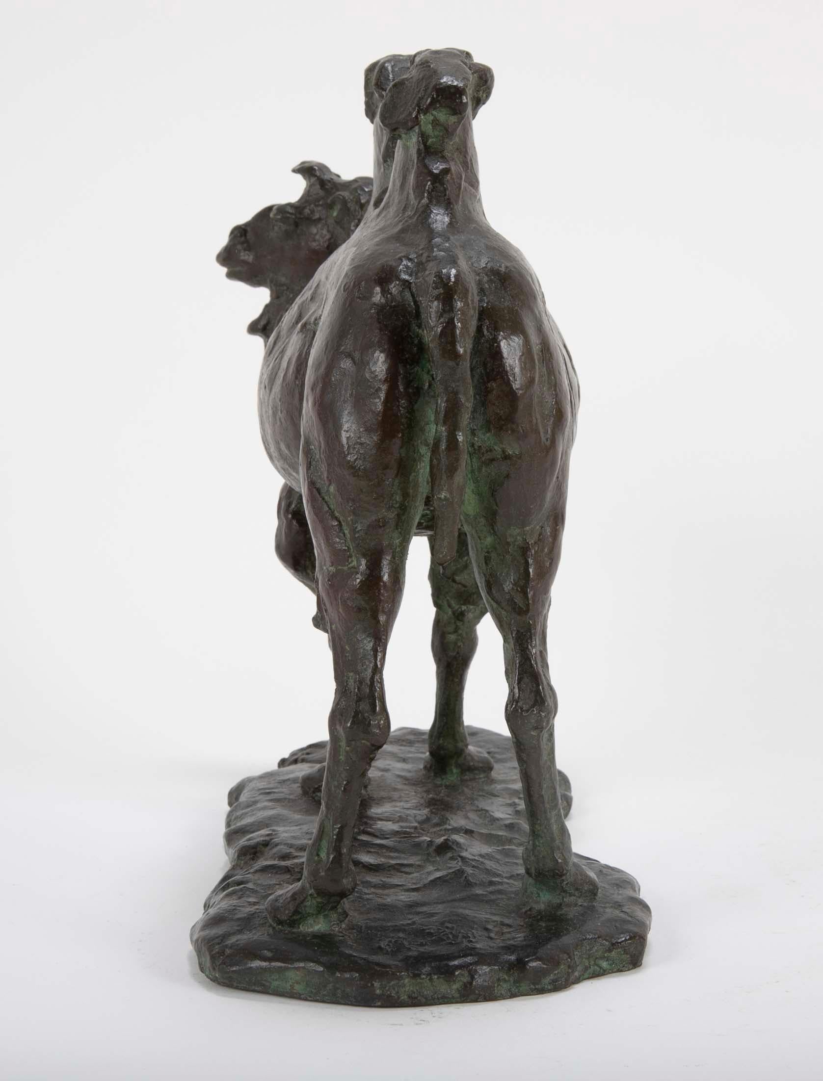 Early 20th Century A Japanese Bronze of a Bactrian Camel  For Sale