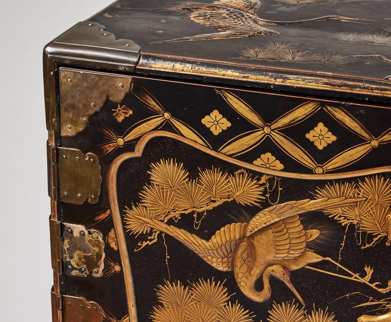 Edo Japanese Cabinet with Drawers, So Called Tansu, Late 19th C