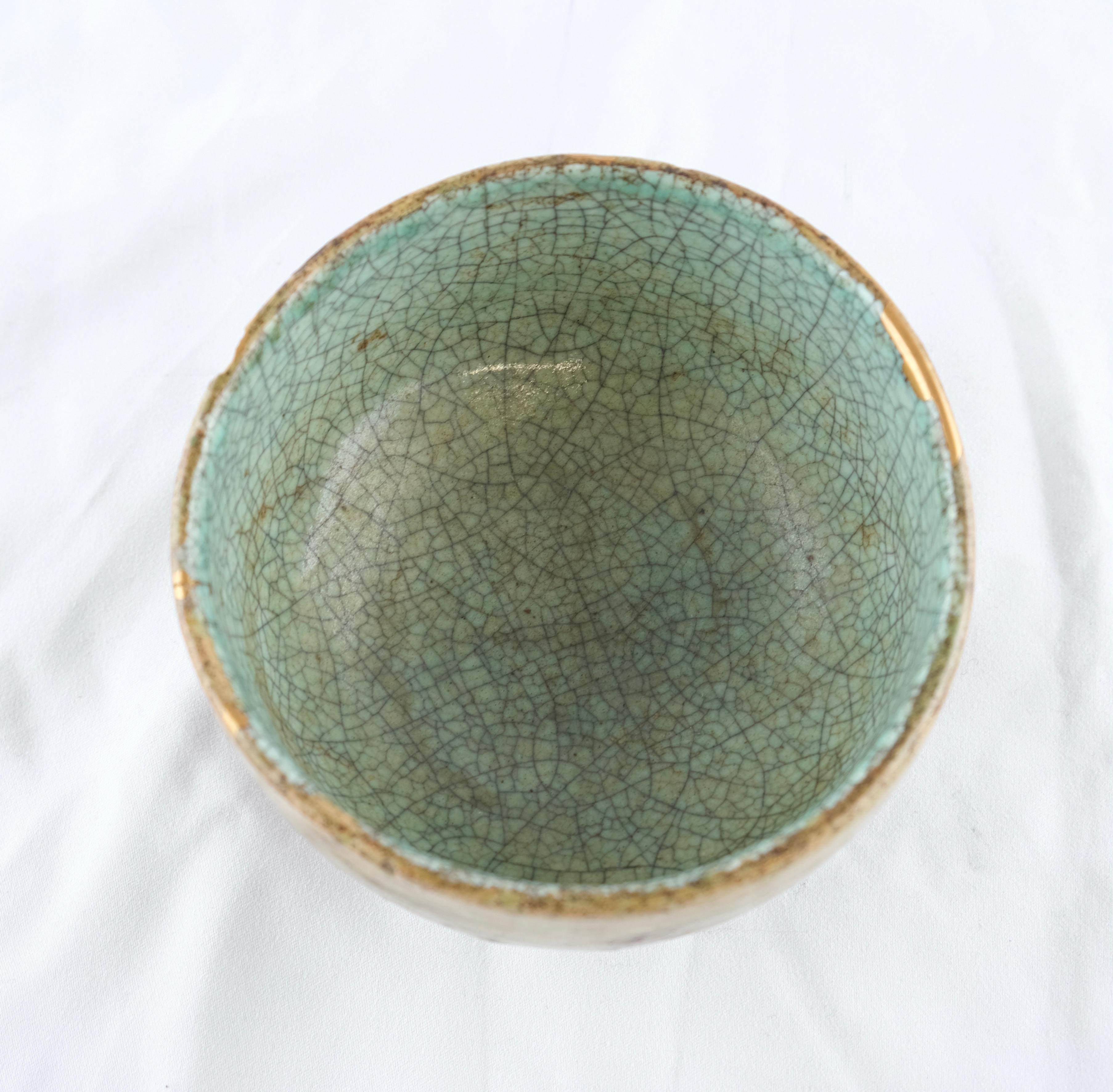 Ceramic Japanese Chawan Teabowl, Edo Period For Sale