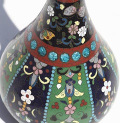 Japanese Cloisonne Enamel Vase 19th Century