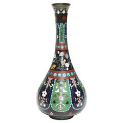 Japanese Cloisonne Enamel Vase 19th Century