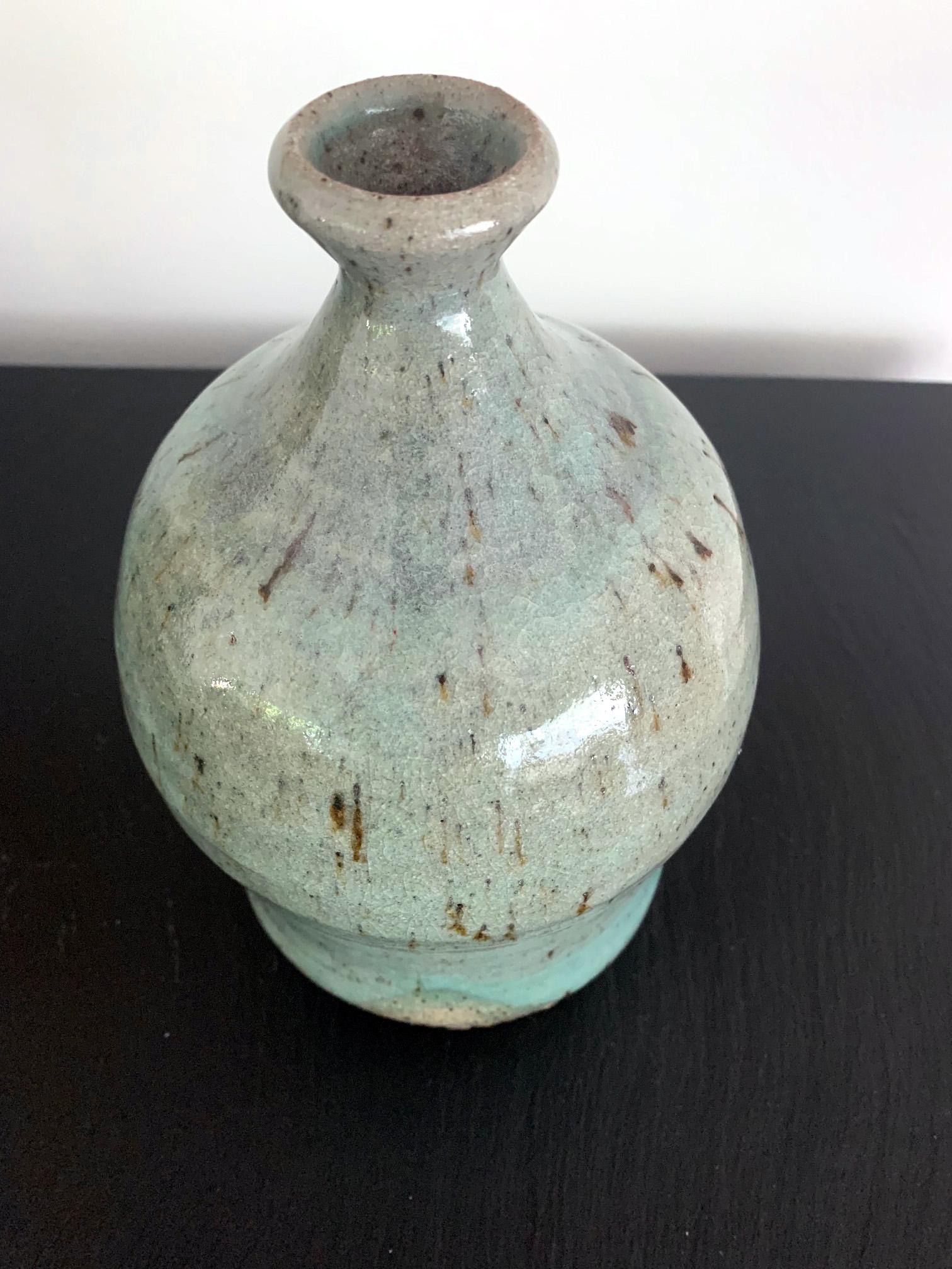 Japanese Contemporary Ceramic Bottle Teruo Hara 3
