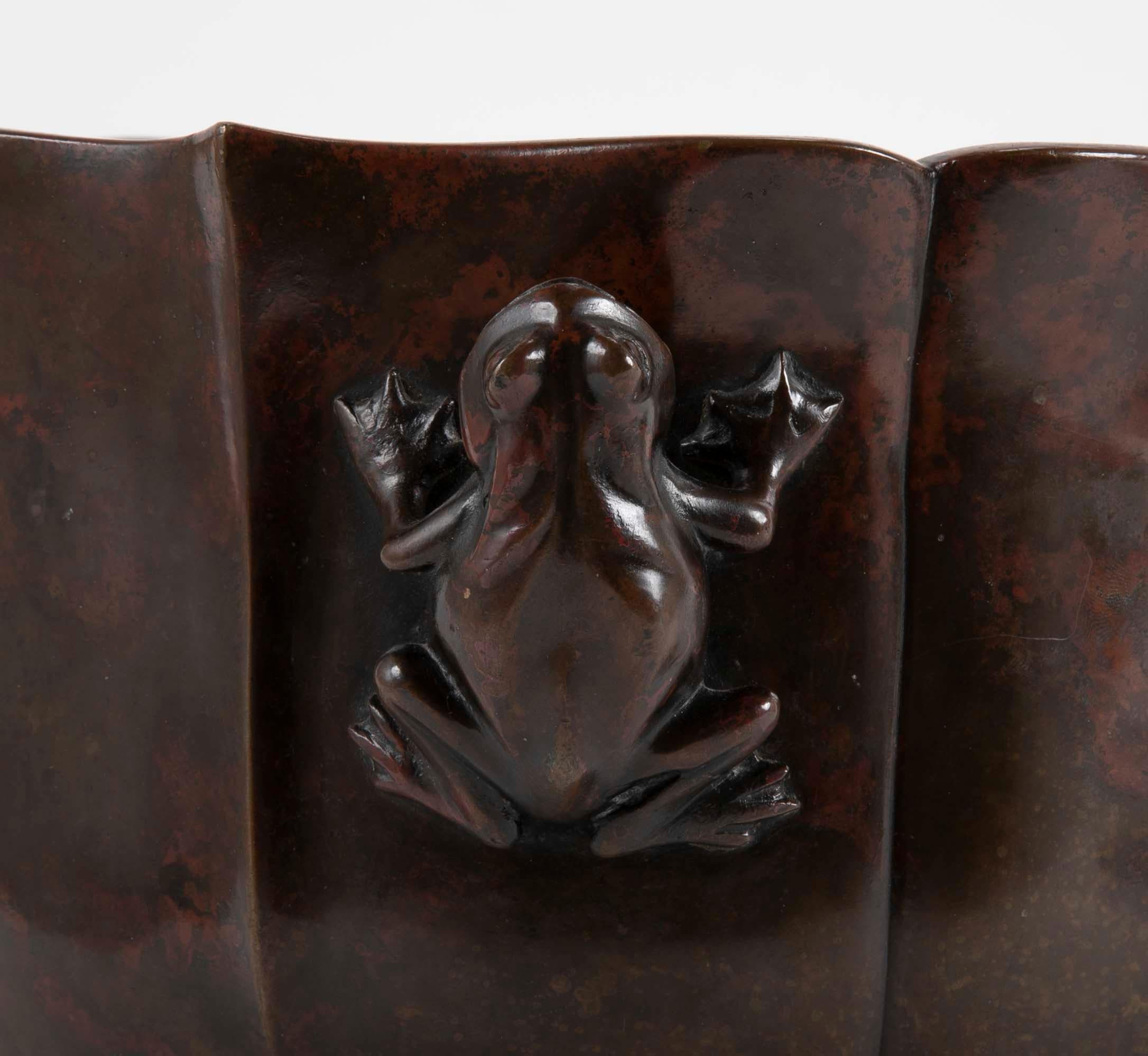 Japanischer Censer aus patinierter Bronze aus der Meiji-Periode   im Angebot 1
