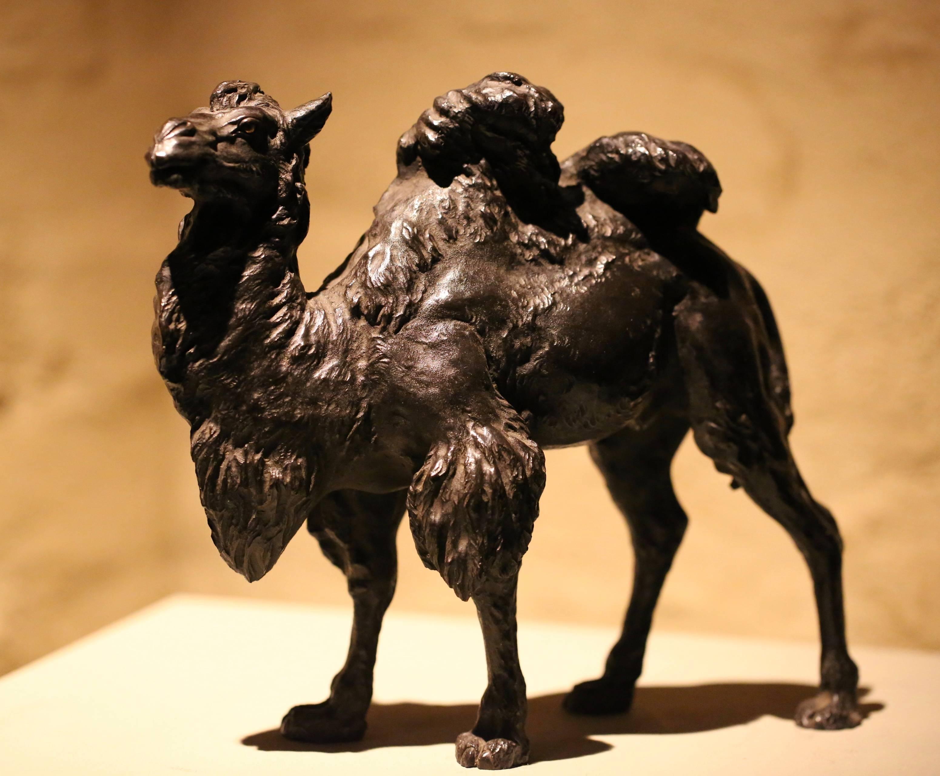 19th Century Japanese Meiji Period Tokyo School Bronze Camel For Sale