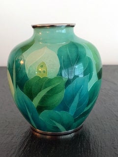 Japanese Plique-à-Jour Vase by Ando Jubei Company