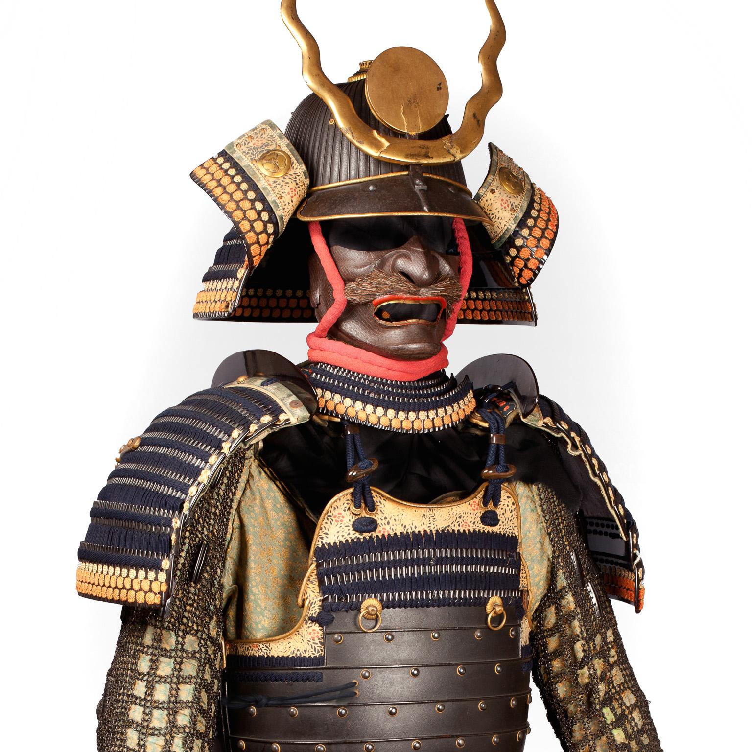 A Japanese Samurai Armor with riveted cuirass, Juyo Katchū, 18th century In Good Condition In Milano, IT