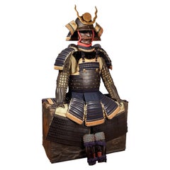 Antique A Japanese Samurai Armor with riveted cuirass, Juyo Katchū, 18th century