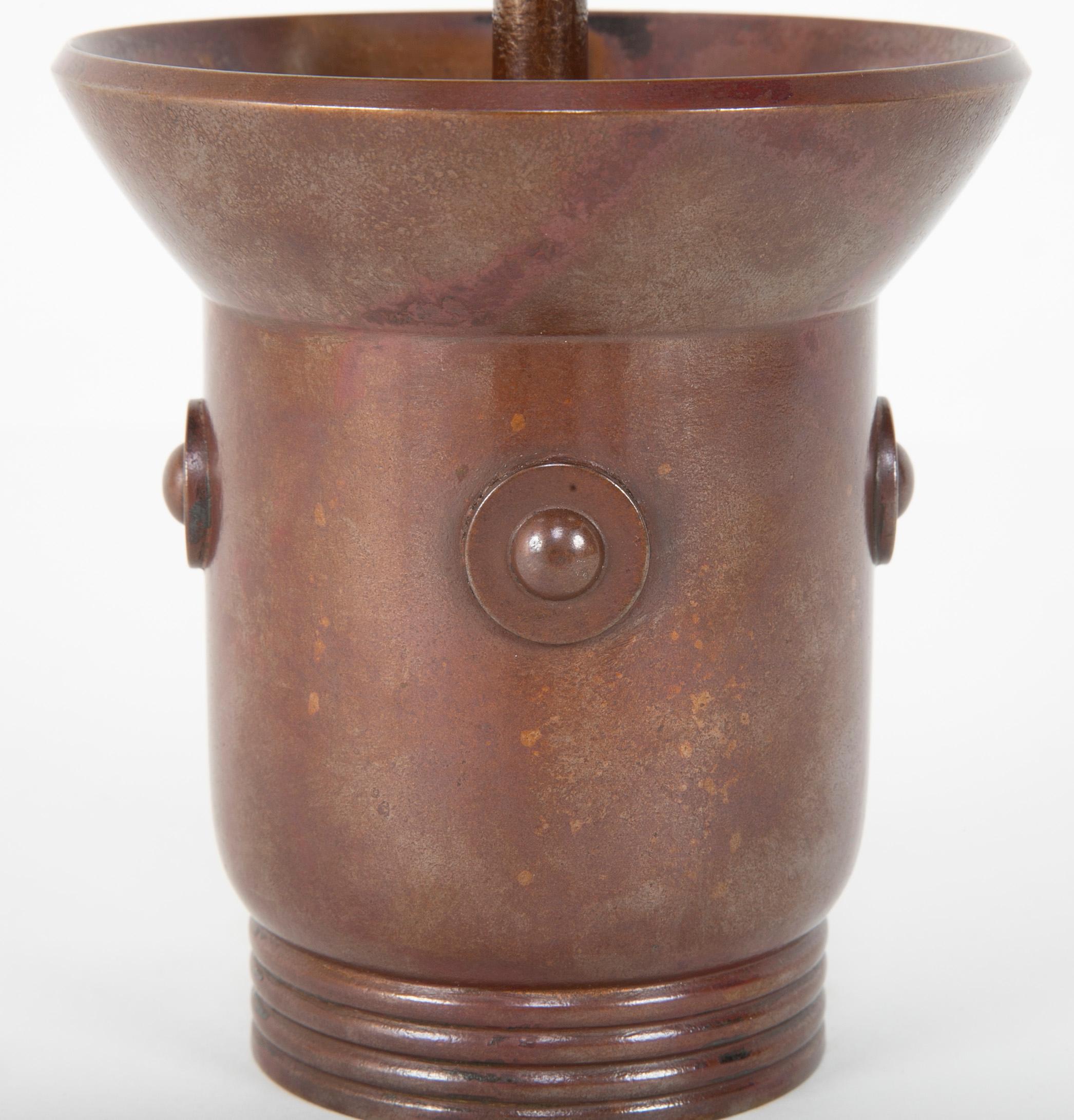 Japanese Showa Period Patinated Bronze Incense Burner In Good Condition In Stamford, CT