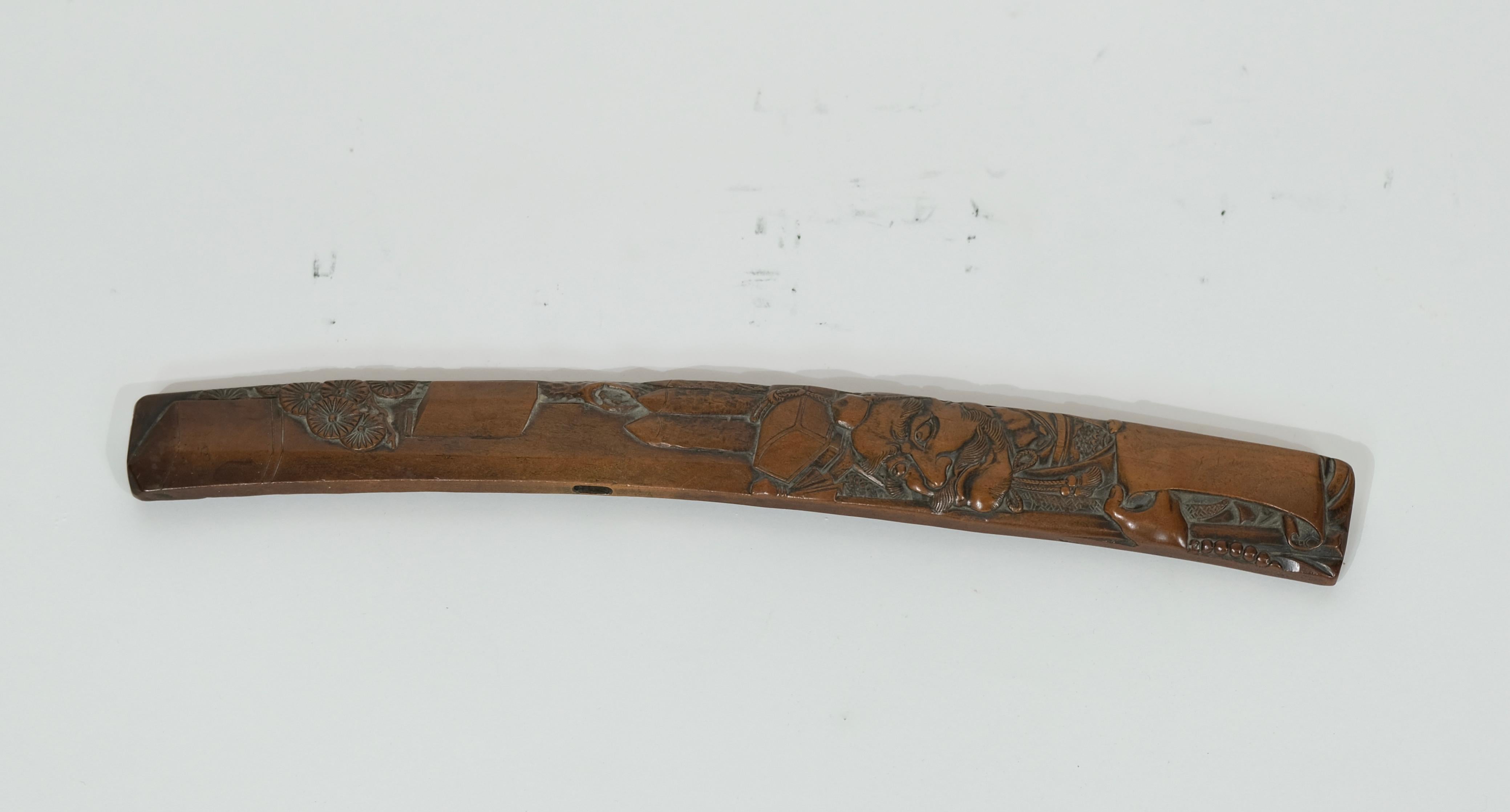 Japanese Wooden Dagger, Late 19th C For Sale 1