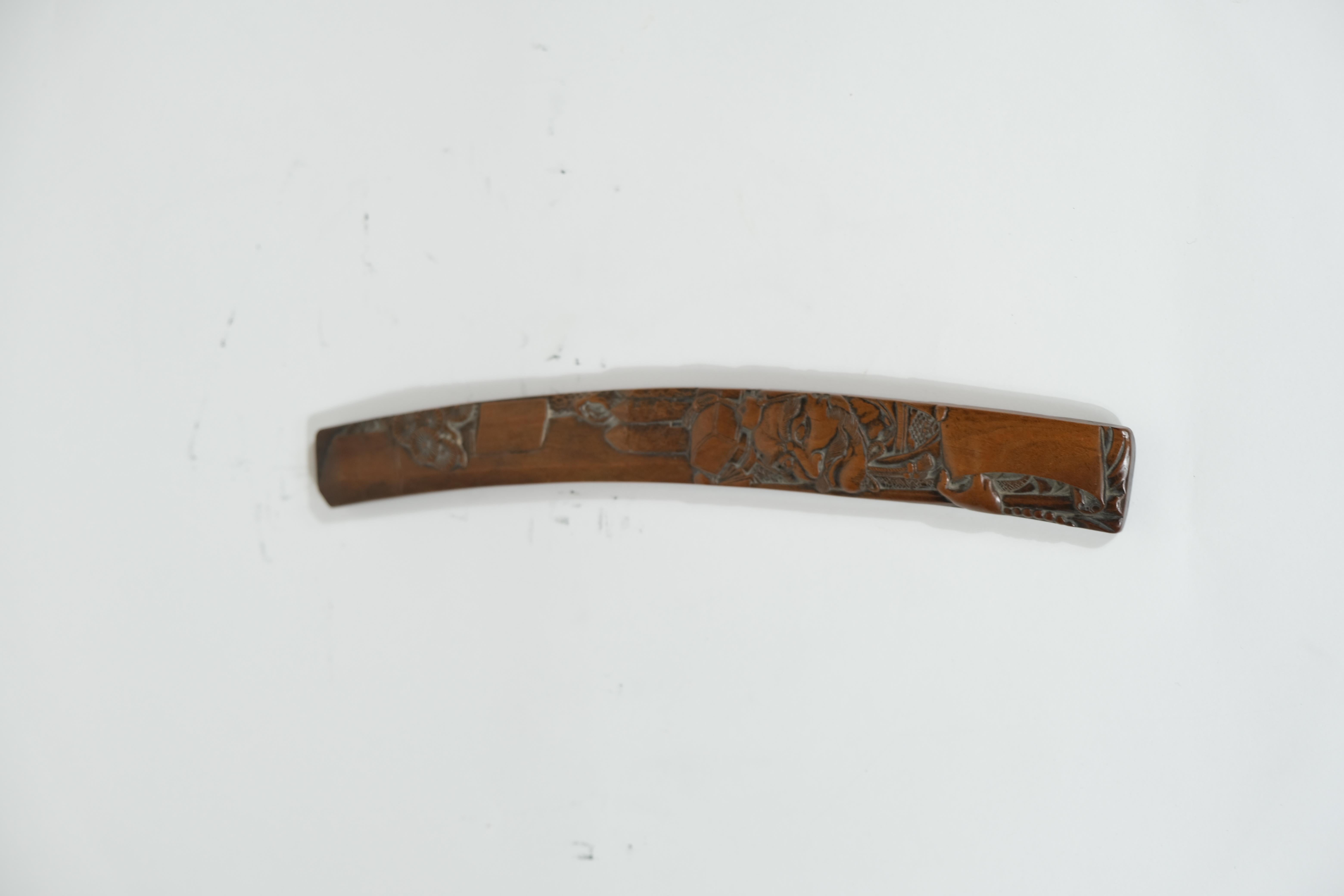Japanese Wooden Dagger, Late 19th C For Sale 2