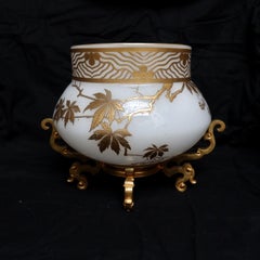 Japonisme Ormolu-Mounted Crystal Vase by Maison Baccarat, circa 1875