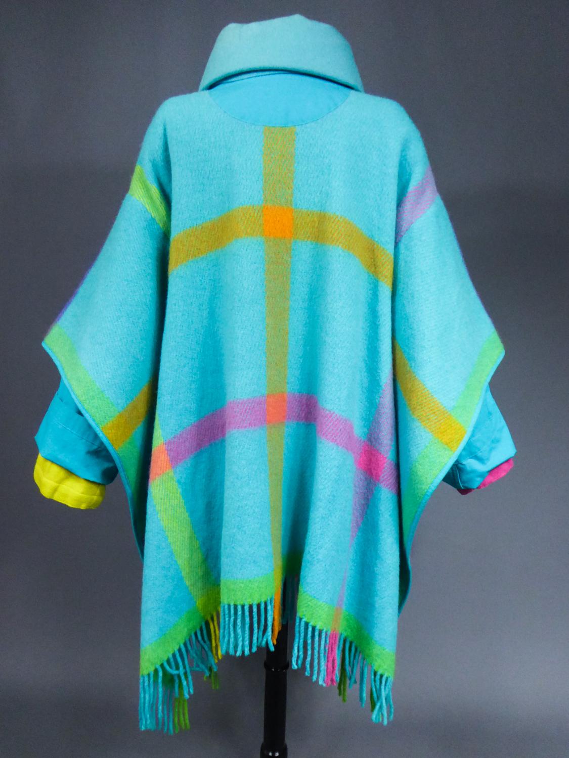 A Jean-Charles de Castelbajac Ko And Co Wool Poncho Coat  Circa 1990 5