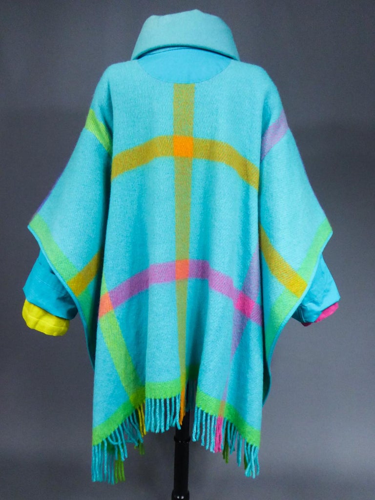 A Jean-Charles de Castelbajac Ko And Co Wool Poncho Coat  Circa 1990 For Sale 8