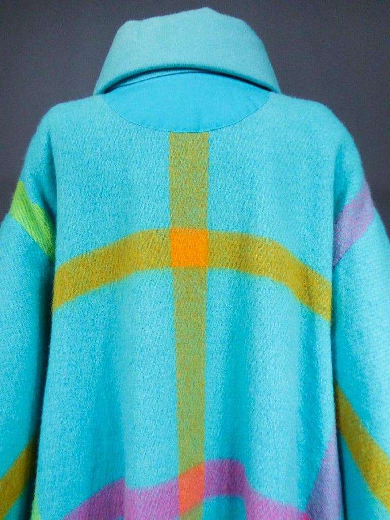 A Jean-Charles de Castelbajac Ko And Co Wool Poncho Coat  Circa 1990 For Sale 9