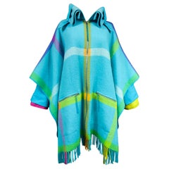 A Jean-Charles de Castelbajac Ko And Co Wool Poncho Coat  Circa 1990
