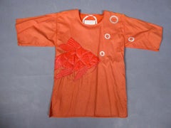 A Jean-Charles de Castelbajac KO & CO Cotton appliqué Blouse Circa 1990