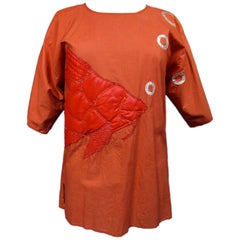 A Jean-Charles de Castelbajac KO 
CO Bluse mit Baumwollapplikationen CIRCA 1990