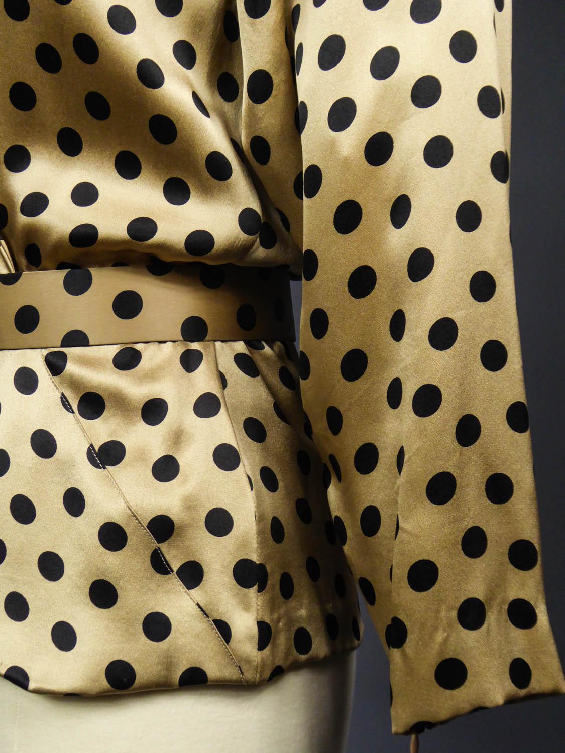 A Jean Louis Scherrer French Couture Blouse Circa 1985 For Sale 3